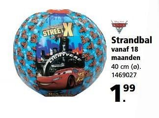 Aanbiedingen Strandbal - Cars - Geldig van 22/05/2017 tot 04/06/2017 bij Intertoys