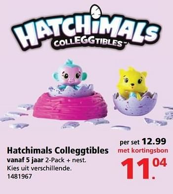 Aanbiedingen Hatchimals colleggtibles - Hatchimals - Geldig van 22/05/2017 tot 04/06/2017 bij Intertoys