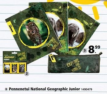 Aanbiedingen Pennenetui national geographic junior - National Geographic - Geldig van 22/05/2017 tot 04/06/2017 bij Intertoys