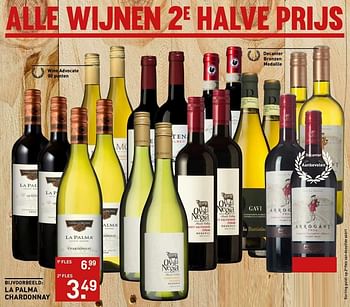 Aanbiedingen La palma chardonnay - Witte wijnen - Geldig van 23/05/2017 tot 05/06/2017 bij Gall & Gall