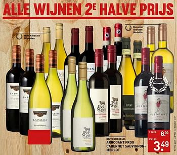 Aanbiedingen Arrogant frog cabernet sauvignon-merlot - Rode wijnen - Geldig van 23/05/2017 tot 05/06/2017 bij Gall & Gall
