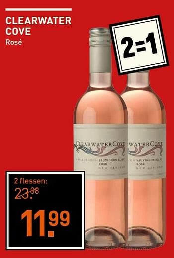 Aanbiedingen Clearwater cove rosé - Rosé wijnen - Geldig van 23/05/2017 tot 05/06/2017 bij Gall & Gall
