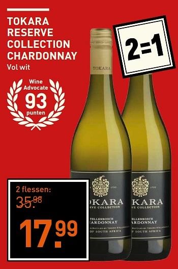 Aanbiedingen Tokara reserve collection chardonnay - Witte wijnen - Geldig van 23/05/2017 tot 05/06/2017 bij Gall & Gall