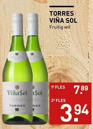 Aanbiedingen Torres viña sol - Witte wijnen - Geldig van 23/05/2017 tot 05/06/2017 bij Gall & Gall