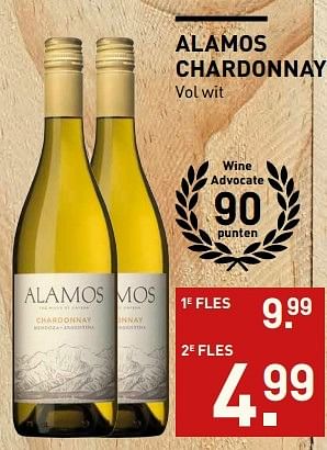 Aanbiedingen Alamos chardonnay - Witte wijnen - Geldig van 23/05/2017 tot 05/06/2017 bij Gall & Gall
