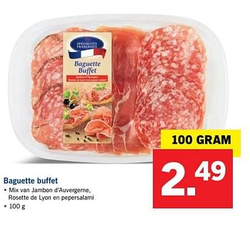 Aanbiedingen Baguette buffet - Specialites Francaises - Geldig van 29/05/2017 tot 03/06/2017 bij Lidl