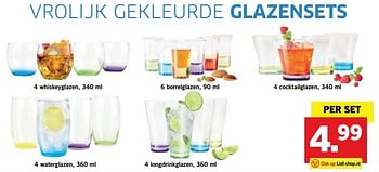 Aanbiedingen 4 whiskeyglazen - Huismerk - Lidl - Geldig van 29/05/2017 tot 03/06/2017 bij Lidl