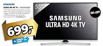 Aanbiedingen Samsung ultra hd 4k tv ue55ku6020 - Samsung - Geldig van 28/05/2017 tot 04/06/2017 bij Expert