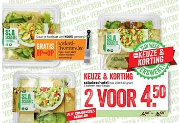 Aanbiedingen Saladeschotel - Huismerk - Coop - Geldig van 29/05/2017 tot 04/06/2017 bij Coop