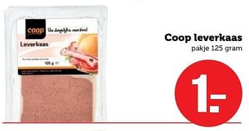 Aanbiedingen Coop leverkaas - Huismerk - Coop - Geldig van 29/05/2017 tot 04/06/2017 bij Coop