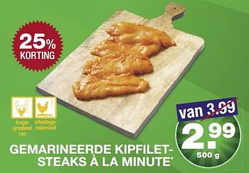 Aanbiedingen Gemarineerde kipfiletsteaks à la minute - Huismerk - Aldi - Geldig van 28/05/2017 tot 03/06/2017 bij Aldi