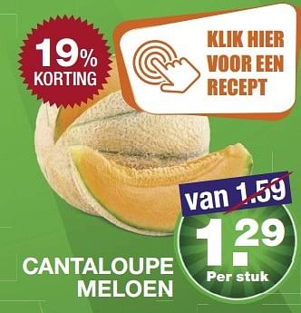 Aanbiedingen Cantaloupe meloen - Huismerk - Aldi - Geldig van 28/05/2017 tot 03/06/2017 bij Aldi