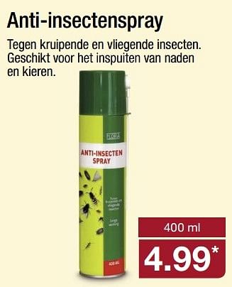 Aanbiedingen Anti-insectenspray - Huismerk - Aldi - Geldig van 28/05/2017 tot 03/06/2017 bij Aldi