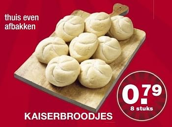 Aanbiedingen Kaiserbroodjes - Huismerk - Aldi - Geldig van 28/05/2017 tot 03/06/2017 bij Aldi
