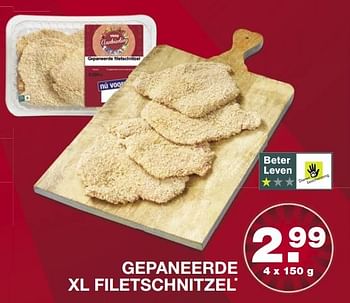 Aanbiedingen Gepaneerde xl filet schnitzel - Huismerk - Aldi - Geldig van 28/05/2017 tot 03/06/2017 bij Aldi