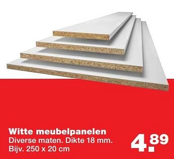 Aanbiedingen Witte meubelpanelen - Huismerk - Praxis - Geldig van 23/05/2017 tot 31/05/2017 bij Praxis