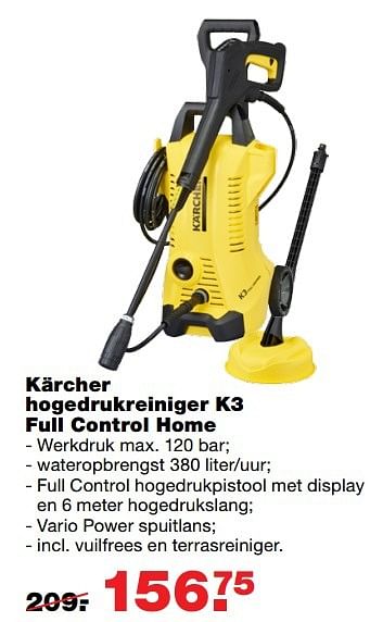 Aanbiedingen Kärcher hogedrukreiniger k3 full control home - Kärcher - Geldig van 23/05/2017 tot 31/05/2017 bij Praxis