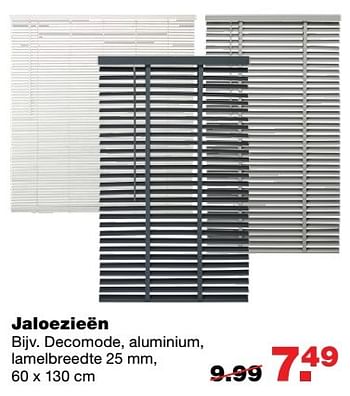 Aanbiedingen Jaloezieën decomode, aluminium, lamelbreedte 25mm - Huismerk - Praxis - Geldig van 23/05/2017 tot 31/05/2017 bij Praxis