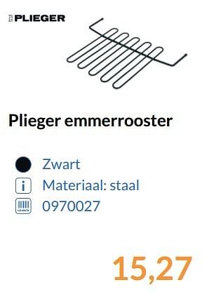 Aanbiedingen Plieger emmerrooster - Plieger - Geldig van 01/06/2017 tot 30/06/2017 bij Sanitairwinkel