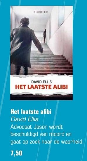 Aanbiedingen Het laatste alibi david ellis - Huismerk - Primera - Geldig van 29/05/2017 tot 18/06/2017 bij Primera