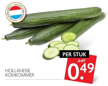 Aanbiedingen Hollandse komkommer - Huismerk - Deka Markt - Geldig van 28/05/2017 tot 03/06/2017 bij Deka Markt