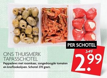 Aanbiedingen Ons thuismerk tapasschotel - Huismerk - Deka Markt - Geldig van 28/05/2017 tot 03/06/2017 bij Deka Markt