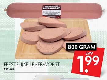 Aanbiedingen Feestelijke leverworst - Huismerk - Deka Markt - Geldig van 28/05/2017 tot 03/06/2017 bij Deka Markt