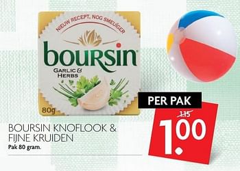 Aanbiedingen Boursin knoflook + fijne kruiden - Boursin - Geldig van 28/05/2017 tot 03/06/2017 bij Deka Markt