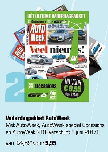 Aanbiedingen Vaderdagpakket autoweek - Huismerk - Primera - Geldig van 29/05/2017 tot 18/06/2017 bij Primera