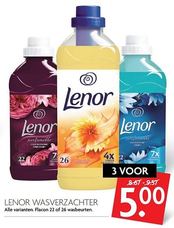 Aanbiedingen Lenor wasverzachter - Lenor - Geldig van 28/05/2017 tot 03/06/2017 bij Deka Markt