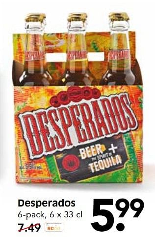 Aanbiedingen Desperados - Desperados - Geldig van 28/05/2017 tot 03/06/2017 bij Em-té