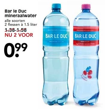 Aanbiedingen Bar le duc mineraalwater - bar le duc - Geldig van 28/05/2017 tot 03/06/2017 bij Em-té