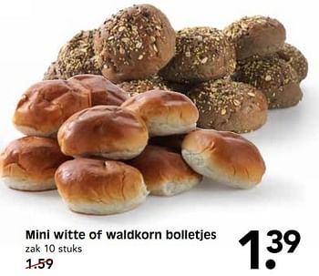 Aanbiedingen Mini witte of waldkorn bolletjes - Huismerk - Em-té - Geldig van 28/05/2017 tot 03/06/2017 bij Em-té