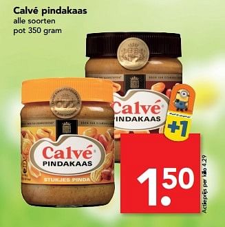 Aanbiedingen Calvé pindakaas - Calve - Geldig van 28/05/2017 tot 05/06/2017 bij Deen Supermarkten