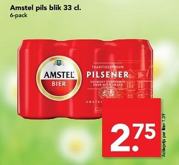 Aanbiedingen Amstel pils blik - Amstel - Geldig van 28/05/2017 tot 05/06/2017 bij Deen Supermarkten