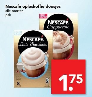 Aanbiedingen Nescafé oploskoffie doosjes - Nescafe - Geldig van 28/05/2017 tot 05/06/2017 bij Deen Supermarkten