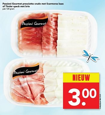 Aanbiedingen Passioni gourmet prosciutto crudo met scarmorza kaas of tiroler speck met brie - Huismerk deen supermarkt - Geldig van 28/05/2017 tot 05/06/2017 bij Deen Supermarkten