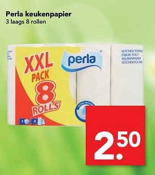 Aanbiedingen Perla keukenpapier - Huismerk deen supermarkt - Geldig van 28/05/2017 tot 05/06/2017 bij Deen Supermarkten