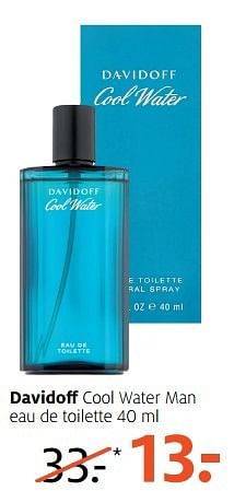 Aanbiedingen Cool water man eau de toilette - Davidoff - Geldig van 29/05/2017 tot 04/06/2017 bij Etos