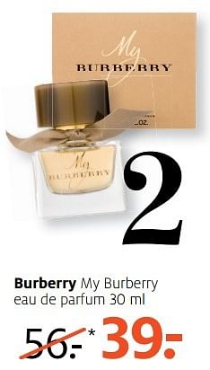 Aanbiedingen Burberry my burberry eau de parfum - Burberry - Geldig van 29/05/2017 tot 04/06/2017 bij Etos