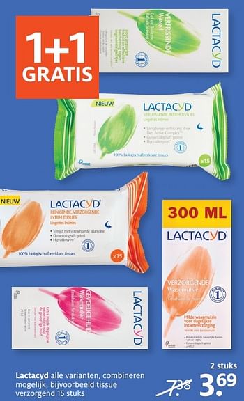 Aanbiedingen Tissue verzorgend - Lactacyd - Geldig van 29/05/2017 tot 04/06/2017 bij Etos