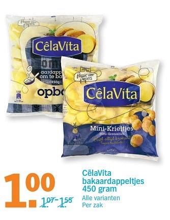 Aanbiedingen Cêlavíta bakaardappeltjes - CelaVita - Geldig van 29/05/2017 tot 05/06/2017 bij Albert Heijn