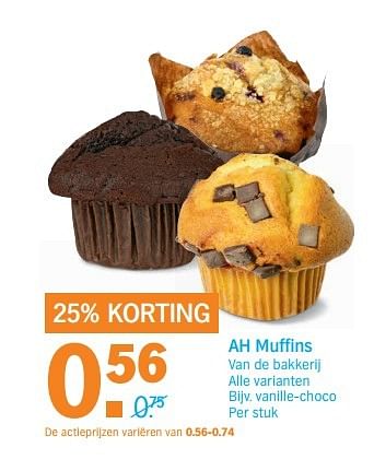 Aanbiedingen Muffins - Huismerk - Albert Heijn - Geldig van 29/05/2017 tot 05/06/2017 bij Albert Heijn