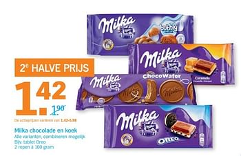 Aanbiedingen Milka chocolade en koek - Milka - Geldig van 29/05/2017 tot 05/06/2017 bij Albert Heijn