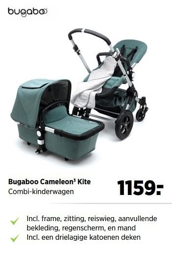Aanbiedingen Bugaboo cameleon kite combi-kinderwagen - Bugaboo - Geldig van 28/05/2017 tot 19/06/2017 bij Babypark
