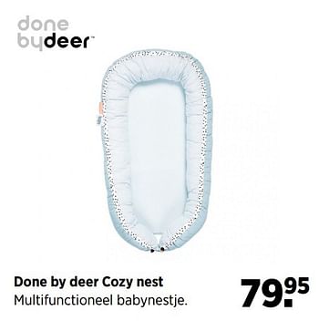 Aanbiedingen Done by deer cozy nest multifunctioneel babynestje - Done by Deer - Geldig van 28/05/2017 tot 19/06/2017 bij Babypark