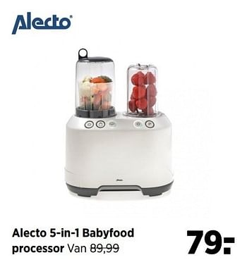 Aanbiedingen Alecto 5-in-1 babyfood processor - Alecto - Geldig van 28/05/2017 tot 19/06/2017 bij Babypark