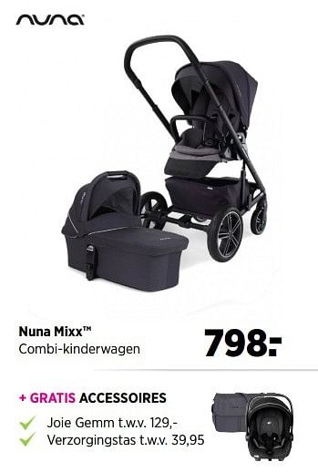 Aanbiedingen Nuna mixx combi-kinderwagen - Nuna - Geldig van 28/05/2017 tot 19/06/2017 bij Babypark