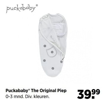 Aanbiedingen Puckababy the original piep - Puckababy - Geldig van 28/05/2017 tot 19/06/2017 bij Babypark