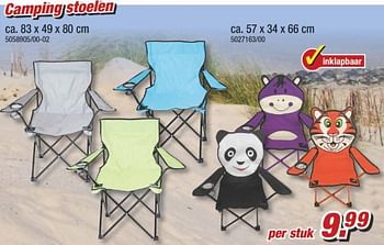 Aanbiedingen Camping stoelen - Huismerk - Poco - Geldig van 29/05/2017 tot 04/06/2017 bij Poco